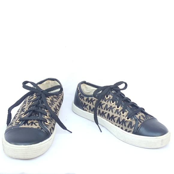 black and gold mk shoes